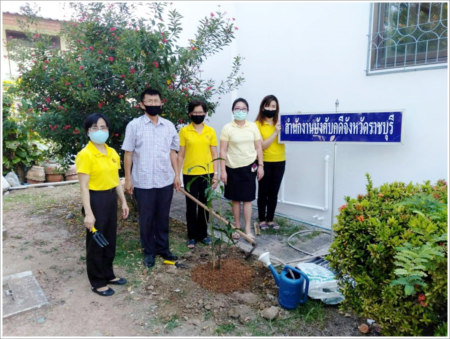 ﻿สำนักงานบังคับคดีจังหวัดราชบุรี จัดกิจกรรมปลูกต้นไม้ประจำปีของชาติ